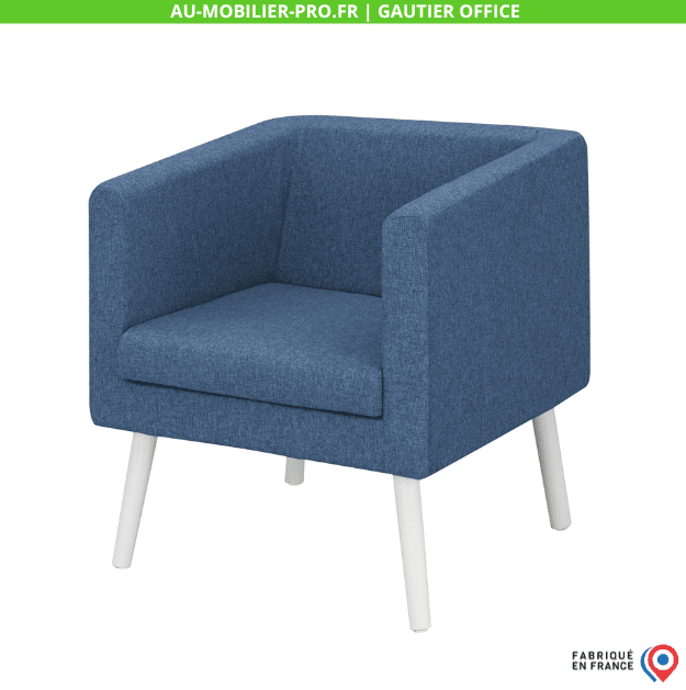 SIEGE UNE PLACE BLEU INDIGO – X-SPACE GAUTIER OFFICE