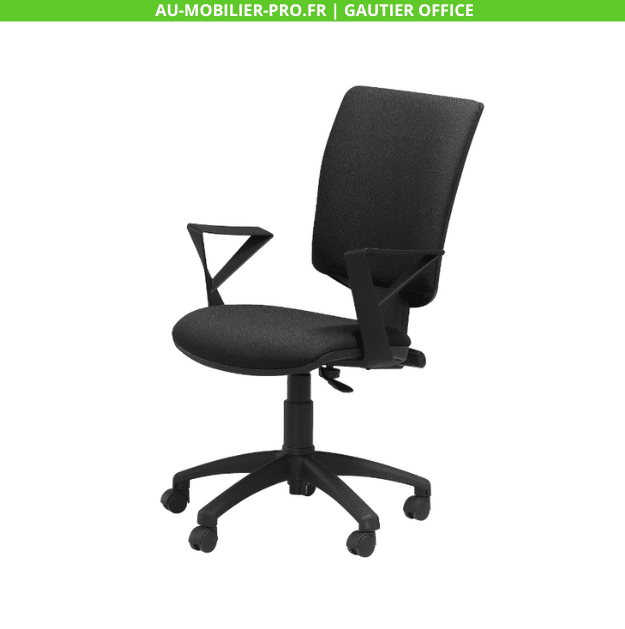SIEGE OPERATEUR CHROMA NOIR -GAUTIER OFFICE